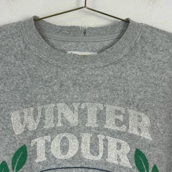 NEW Aerie Cozy Chill Oversized Terry Graphic Sweatshirt Size M - Picture 4 of 7